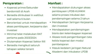 KESEMPATAN TERBATAS! Koperasi di Aceh Bisa Dapat Pembiayaan Hingga 2 Miliar! Daftar Sekarang!